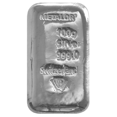 100g Metalor Gold Bar